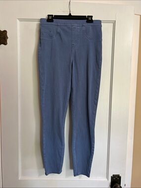 SPANX Skinny Pull-On Jeans in Light Blue